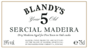Blandys - Sercial Madeira 5 year old 750ml 0