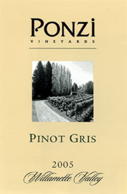Ponzi - Pinot Gris Willamette Valley 2020 (750ml)